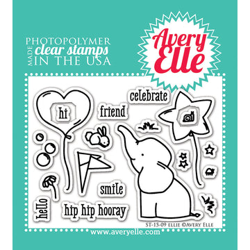 Avery Elle Clear Stamp Set 4"X3" - Ellie