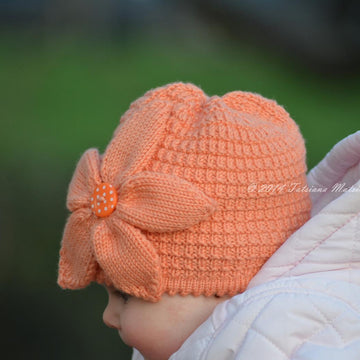 Peach Flower Hat