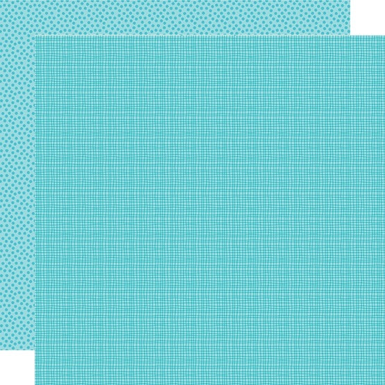Doodlebug Bella Besties Graph/Dot Double-Sided Cardstock 12"X12" 25/Pkg - Ice