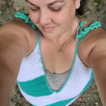 Diagonal tank top