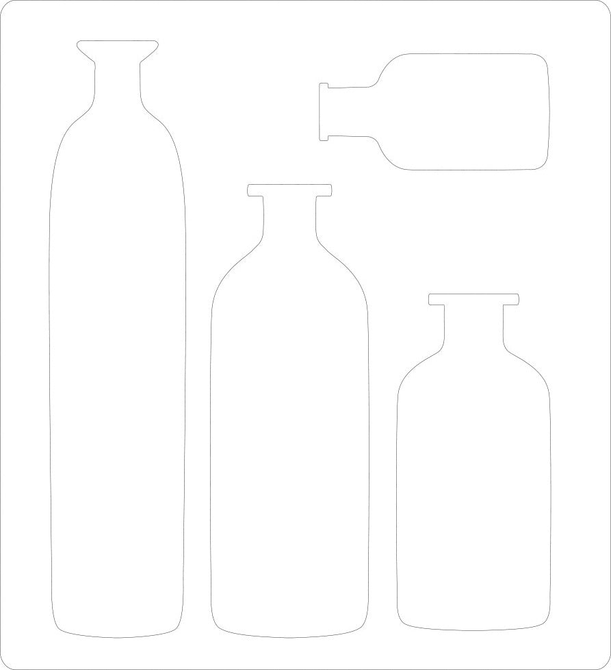 Sizzix Bigz Die Apothescay Bottles　2種 Sizzix Bigz Die By Tim Holtz - Bottled Up