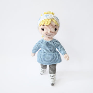 Imogen the Ice Skater Amigurumi Doll