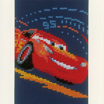 Vervaco Greeting Card Kit Disney Screeching Tires Set Of 3 Cross Stitch Kit