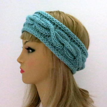 Tatyana Hat and Headband  with 3D Cables