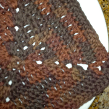 Sunset square dishcloth