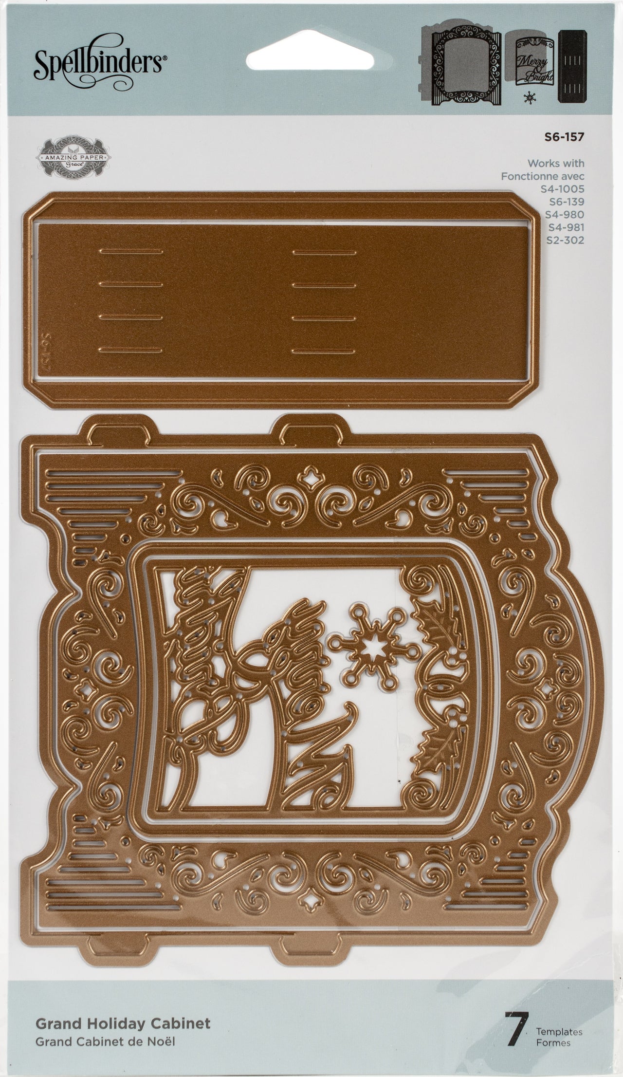 Spellbinders Shapeabilities Dies By Becca Feeken - Holiday Cabinet