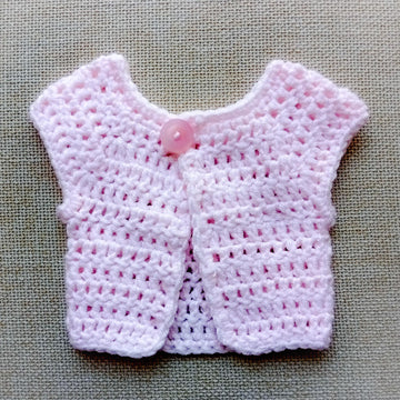 Baby Pink Cardigan for Doll