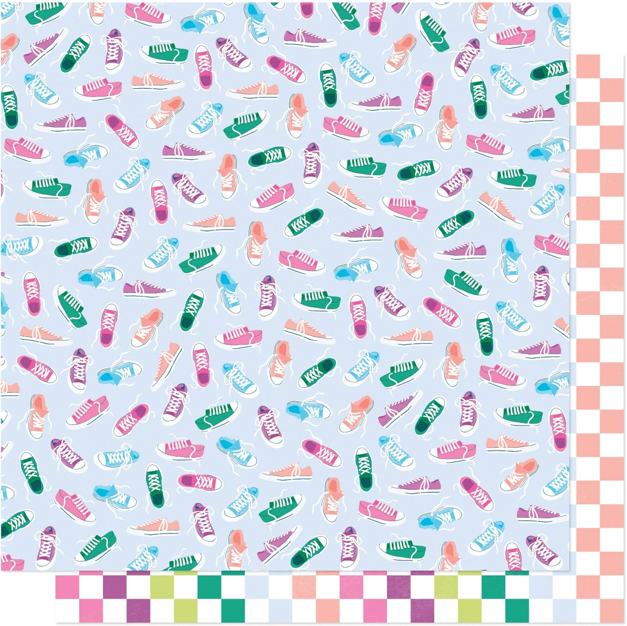 American Crafts Dear Lizzy Here & Now Double-Sided Cardstock 12"X12" 25/Pkg - Kickin' It
