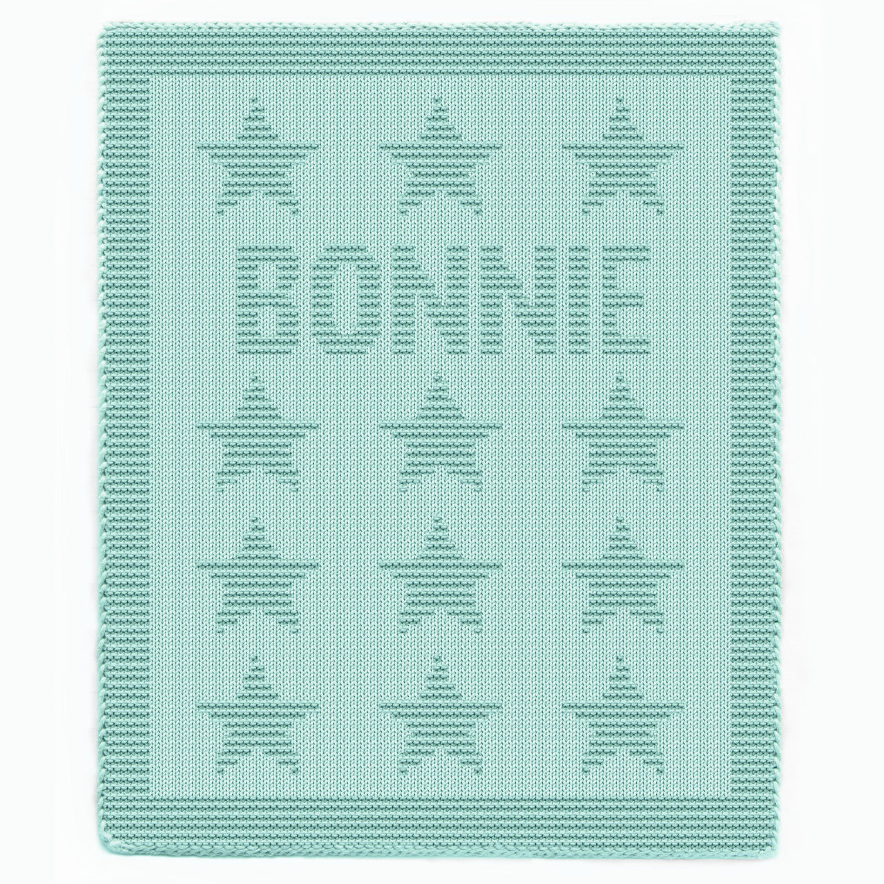Knitting Pattern BONNIE knit chunky newborn blanket Knit-Purl only, New Baby star motif easy beginner receiving stroller throw personalized
