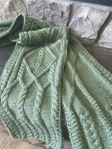A Journey of Cables Scarf