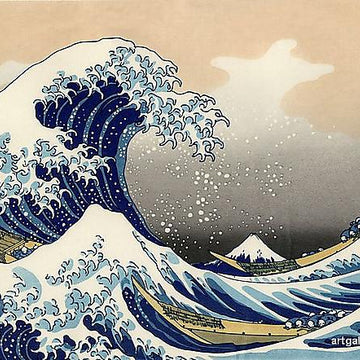 The Great Wave Mittens
