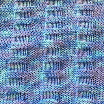 Reversible Baby Blanket in DK yarn