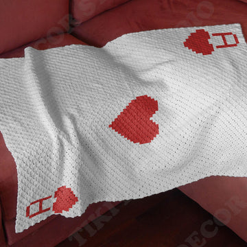 Ace of Hearts Blanket C2C CROCHET PATTERN