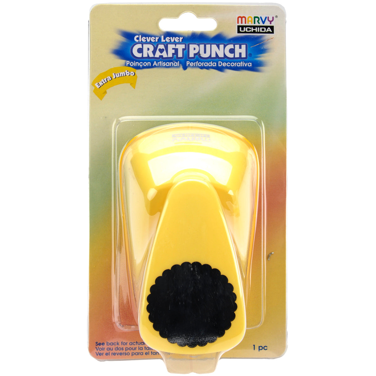 Uchida Clever Lever Extra Jumbo Craft Punch - Scallop Circle