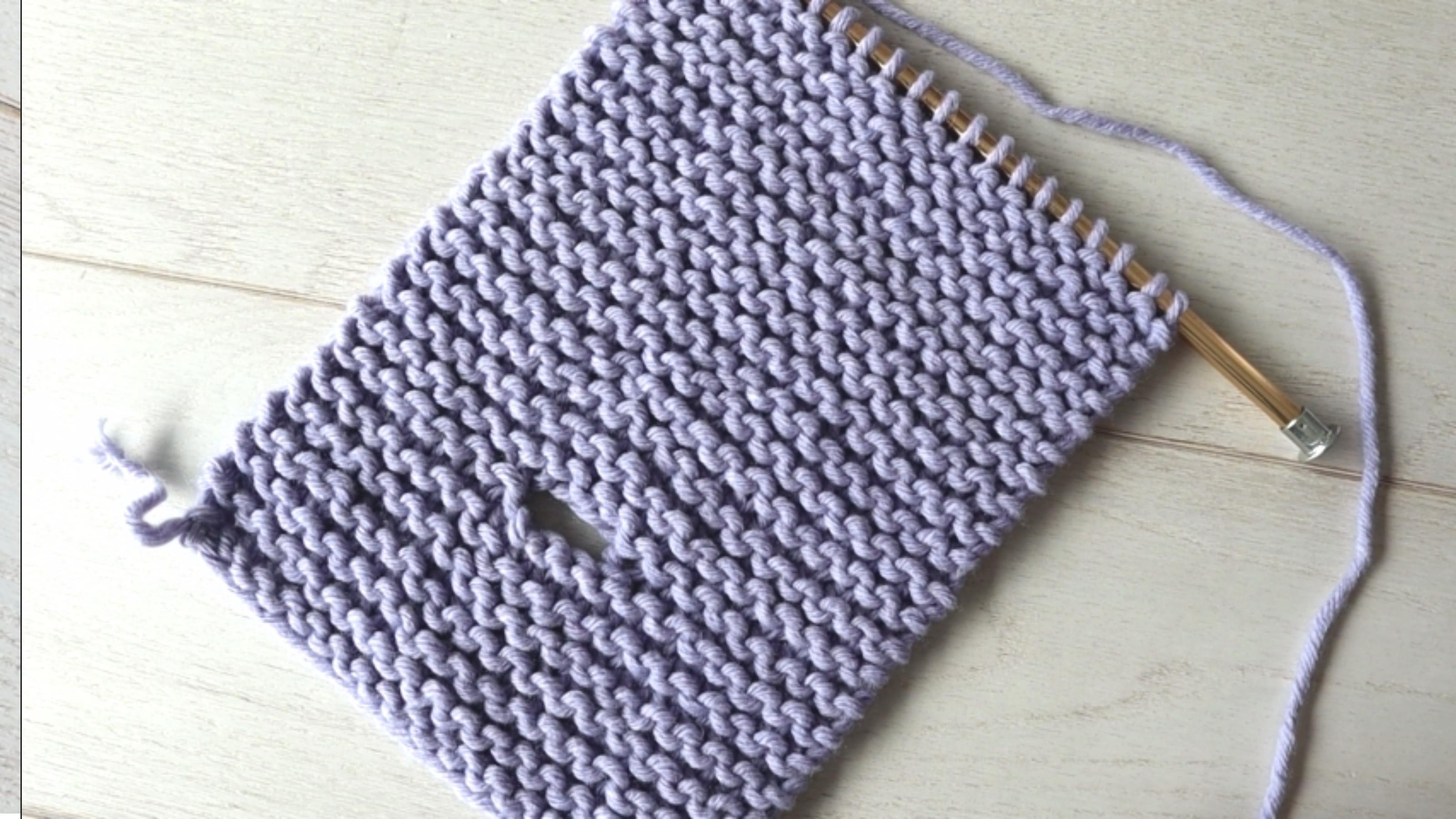 Knitted Baby Wipe Cover