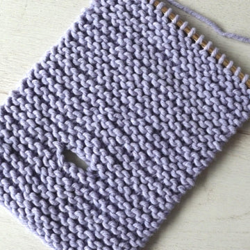 Knitted Baby Wipe Cover