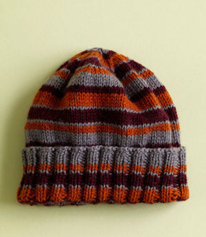 House Colors Hat in Lion Brand Superwash Merino Cashmere - L0514