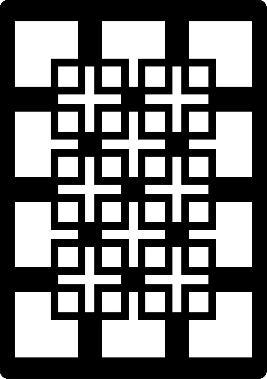 Creative Expressions Mini Stencil - Knots & Crosses