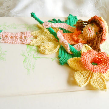 Daffodil Spring Fairy Bookmark