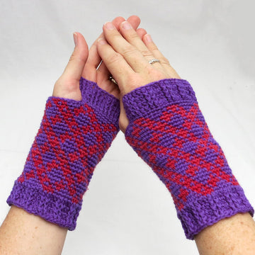 Women's Checkers Mitts