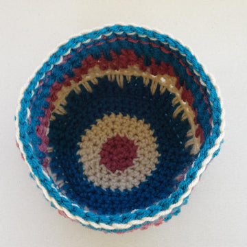 Spiked Stitch Small Basket