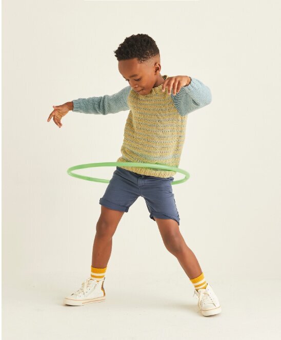 Boys Sweater in Sirdar Snuggly Replay DK - 2539 - Leaflet