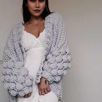 Freya Bubble Sleeve Cardigan