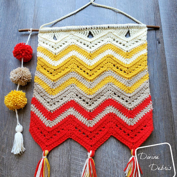 Colorful Chevrons Wall Hanging