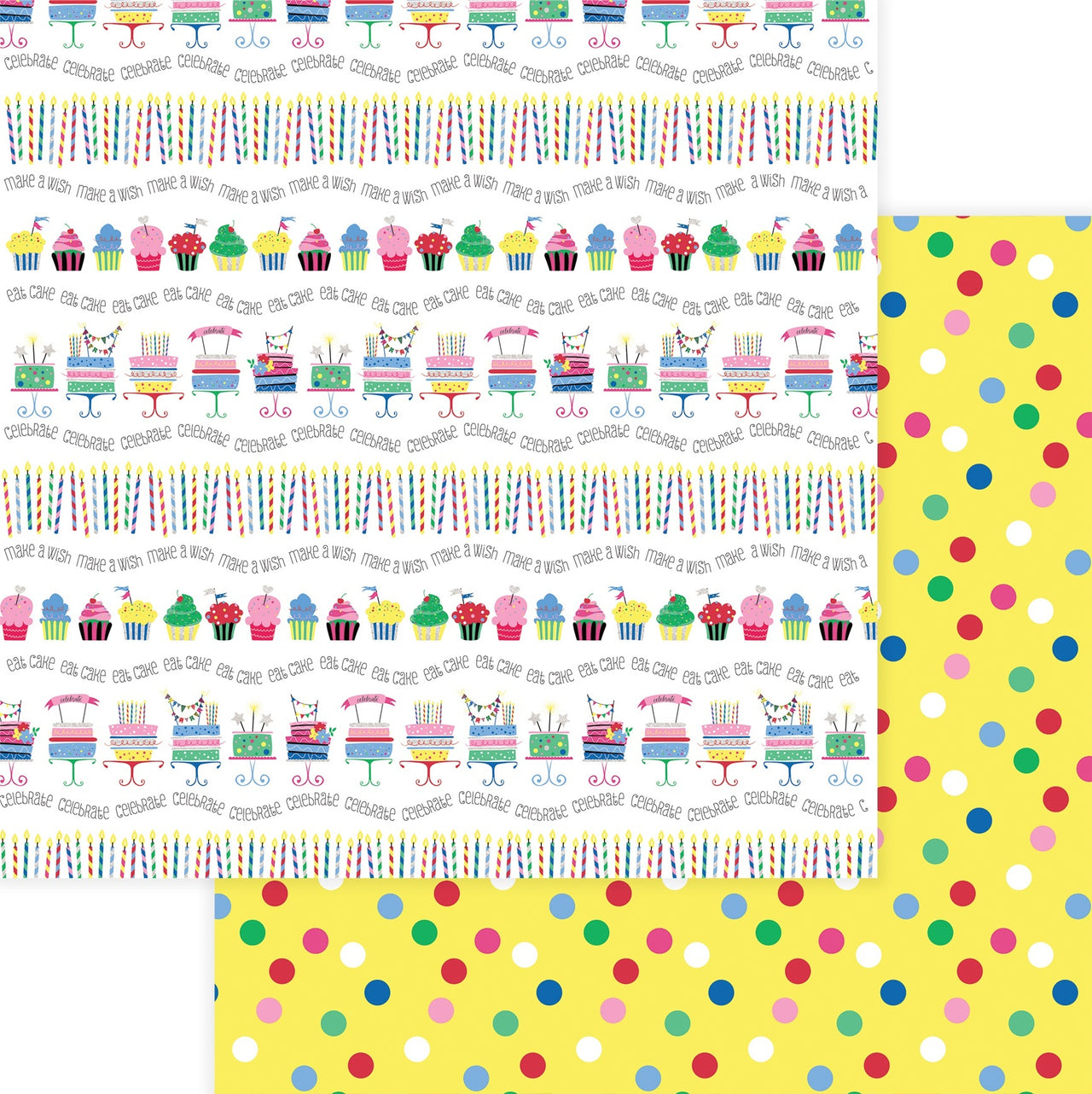 Photoplay Paper Confetti Double-Sided Cardstock 12"X12" 25/Pkg - Let's Party