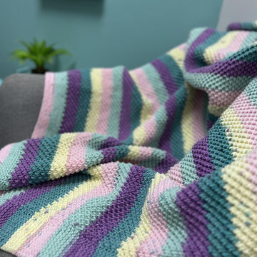 Easy Textured Knitted Blanket
