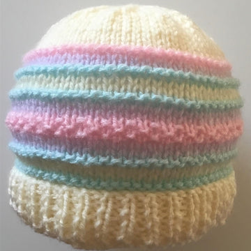 Fun Stripe baby beanie hat