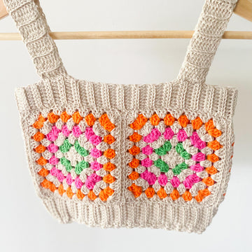 Belinda granny square crop top