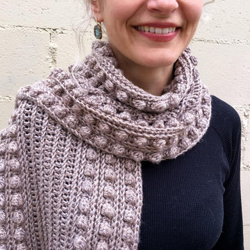 Crochet Scarf Pattern: Bobble Wrap Scarf