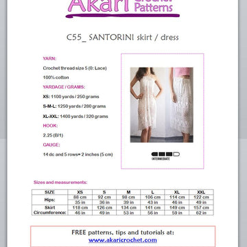 SANTORINI skirt dress _ C55