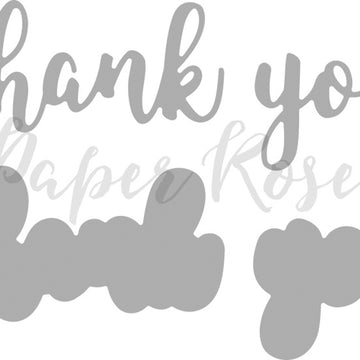 Paper Rose Dies - Thank You -Layered