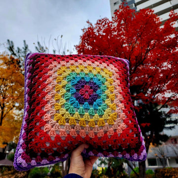 Summer Fun Granny Cushion