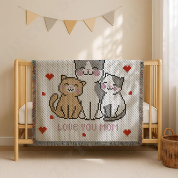 Love Mom Blanket C2C CROCHET PATTERN