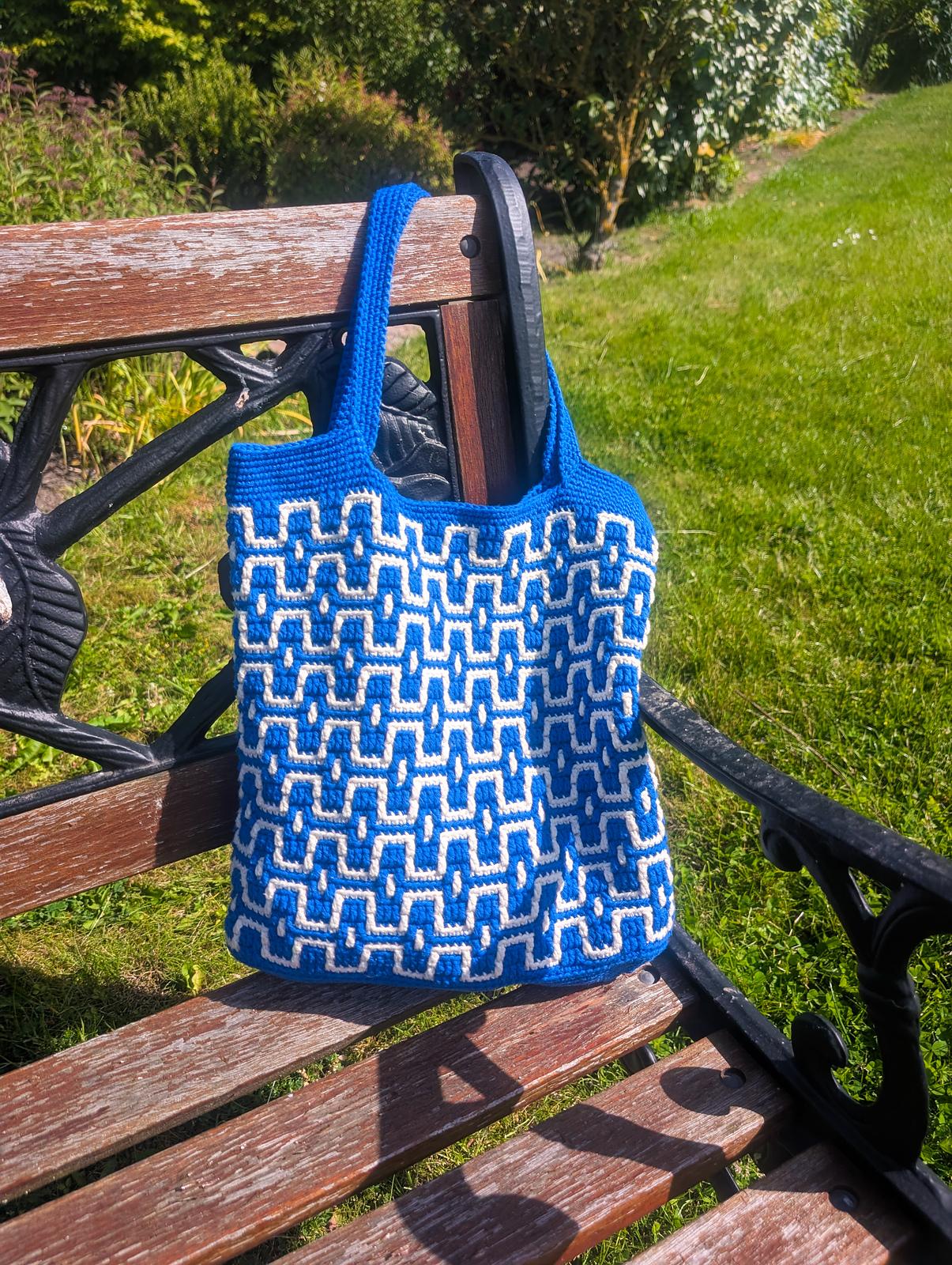 Azure Maze Bag