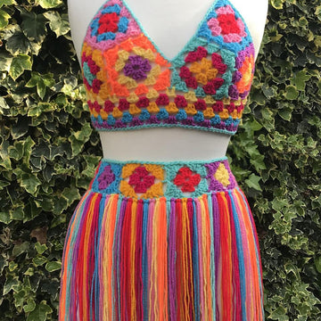 Multi Top and Skirt - Block Party