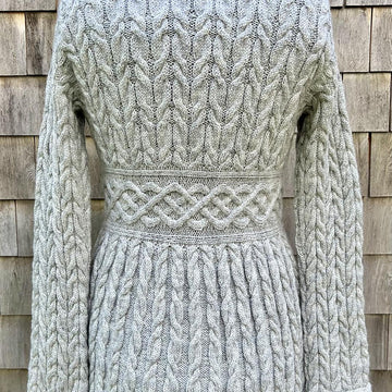 Tie Front Cabled Cardigan