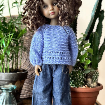 Pullover Berry Mood for Ruby Red Doll