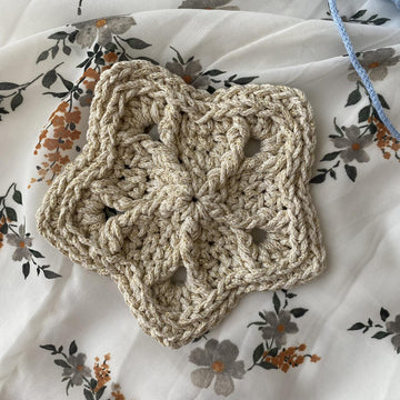 Braided star ornament