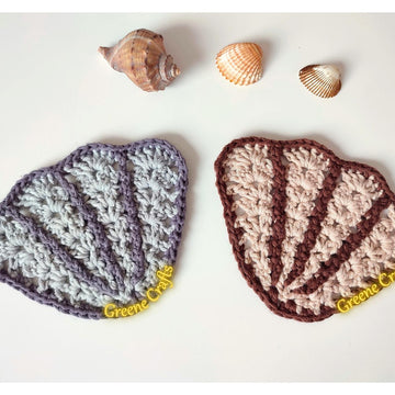 Scallop Coasters or Applique - Summer Crochet Pattern