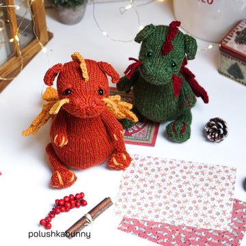 Knitted DRAGON pattern