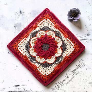 Swirling Blooms Square