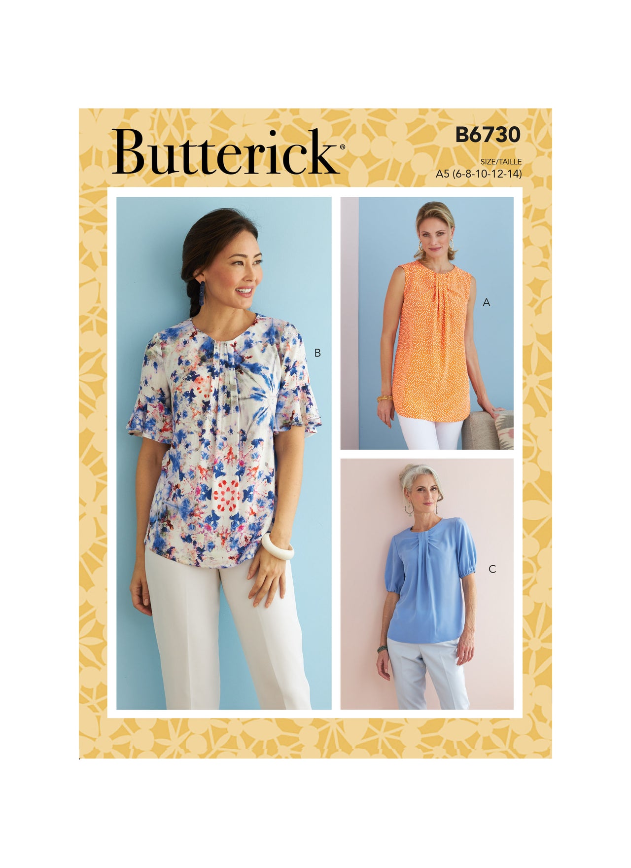 Butterick Misses' Top B6730 - Sewing Pattern