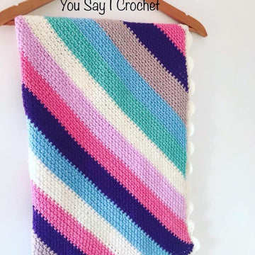 Moss Stitch C2C Crochet Blanket