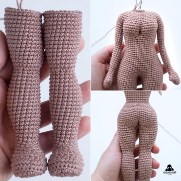 Crochet Doll Base Pattern - 12” Michelle Amigurumi PDF