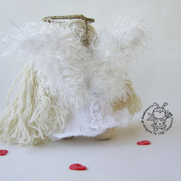 Pebble doll Angel