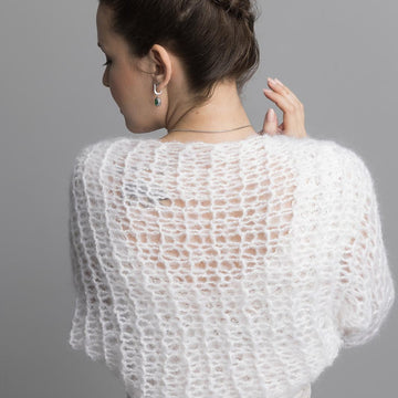 Loose bolero easy to knit
